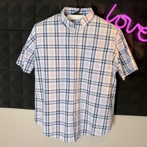 Croft & Barrow button down shirt Men’s 2XL Plaid short sleeves